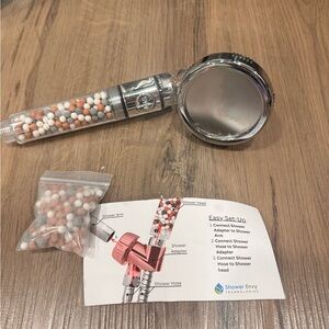 Shower Envy Shower Filter Head with Replacement Mineral Beads